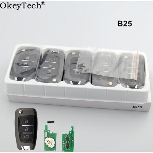 Okeytech 5PCS/LOT B25 KD Remote Key B Series 3 Buttons Remote Control KEYDIY for KD MINI/KD900/URG200 Key Programmer