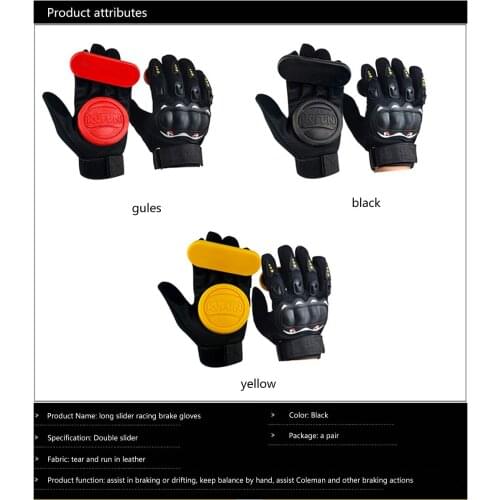Skateboard Gloves, The Back Of The Hand And The EVA Washers On The Steering Knuckle Are Thickened, Wear-Resistant, Joint Guards