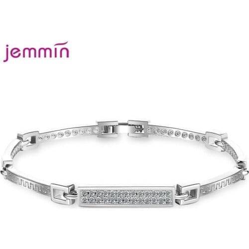 Luxury AAAA Zircon Bangle Bracelet For Women Girls Adjustable 925 Sterling Silver Bracelets Jewelry Party New Year Gift