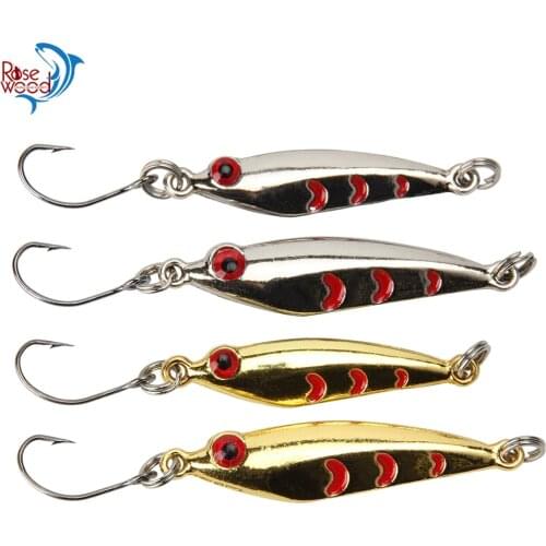 4Pcs Fishing Baits Metal Vibration Lure 3g 5g Metal Bass Baits Jigging Spoon Fishing Lure Silver/Gold Hard Fishing Bait