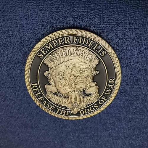 USA Army Marine Corps Bronze Coins Release The Dogs Of War Military Challenge Collectible Gifts