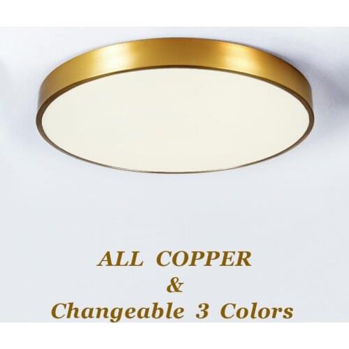LED Modern Acryl copper Round 4cm Super Thin LED Lamp.LED Light.Ceiling Lights.LED Ceiling Light.Ceiling Lamp For Foyer Bedroom