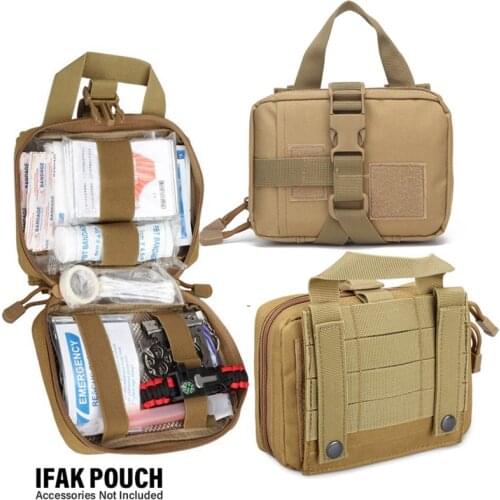 Tactical EMT Pouch Rip Away Molle Medical Pouches IFAK Tear-Away First Aid Kit Emergency Survival Bag for Travel Outdoor Hiking
