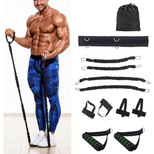 150/100LB Arm Waist Trainer Bouncing Agile Trainer Resistance Rope Suit Fitness Workout Boxing Kick Trainer Professional Trainer