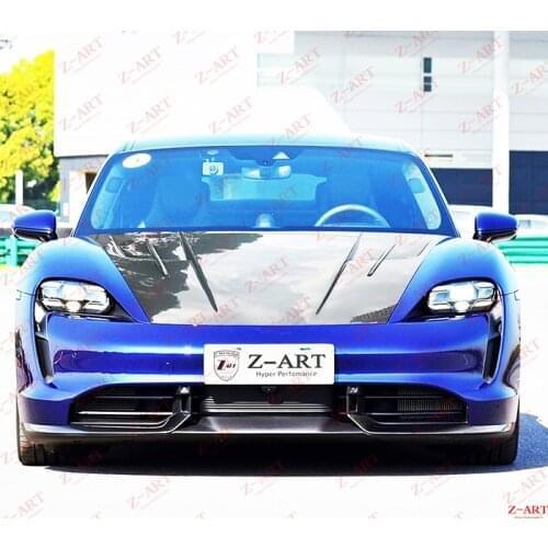 Z-ART Taycan carbon fiber front lid for Taycan carbon fiber front trunk lid for all new Taycan dry carbon fiber front hood