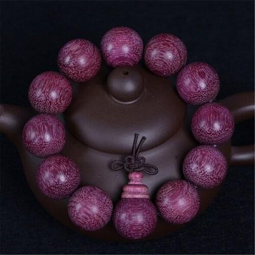 Hot Sale Brazilian Violet Golden Silk Nanmu Buddha Beads Bracelet Perilla Wood Beaded Bracelet Male and Female Couples Bracelet