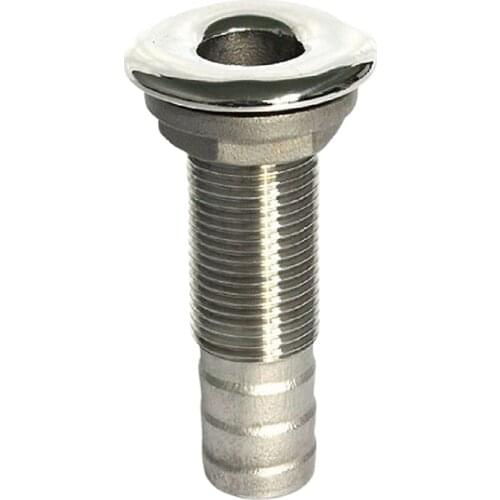 1-1/2'' Boat Thru Hull Fitting Marine Yacht Hose Connector Stainless