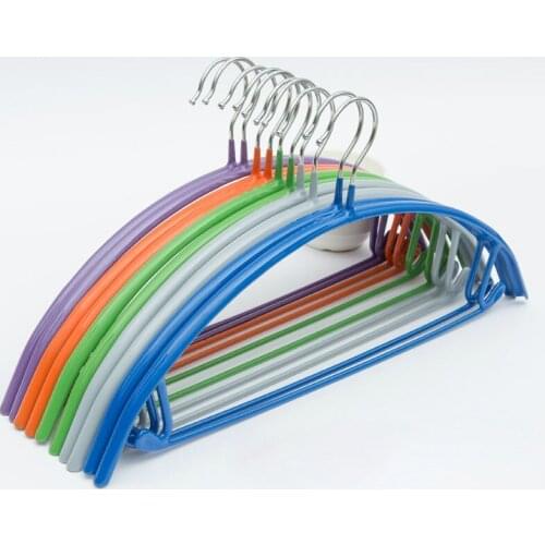 10pcs/lot 42cm Anti-Skid Steel Sheet Hangers/Multicolor Hangers