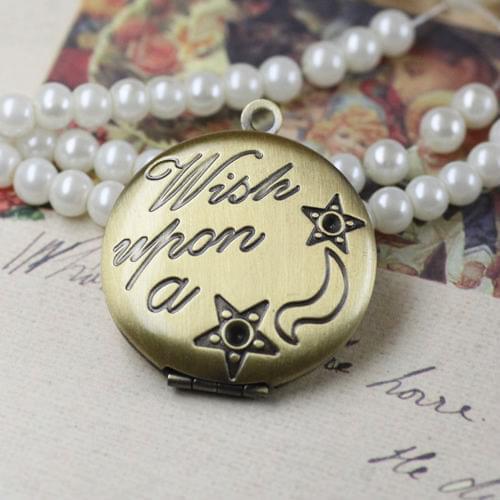 2pcs Wholesale ANTIQUE BRONZE 25mm Round Charm&Pendant Photo Locket Frame Findings&Settings for DIY Necklace Jewelry Making