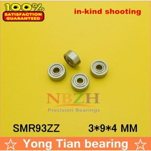 200pcs/lot free shipping miniature stainless steel deep groove ball bearing (stainless steel 440C material) SMR93ZZ 3*9*4 mm