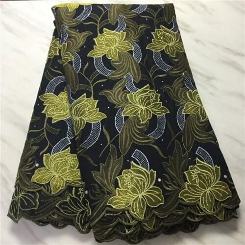 5yards african lace material swiss voile lace fabrics 2020 high quality embroidery cotton lace latest nigerian lace fabric
