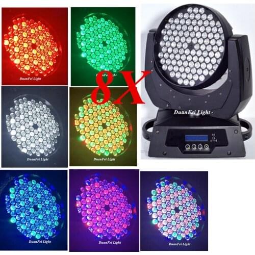 8pcs led wash moving head rgbw 108x3w moving head wash led