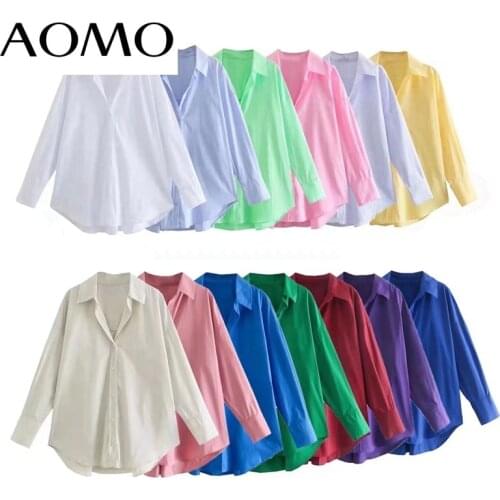 Женские хлопковые рубашки AOMO China At AliExpress