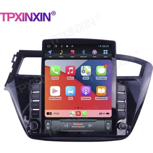 128G For Hyundai I20 2013-2017 LHD Tesla Screen Android 10 Car Multimedia Player Headunit Audio Radio Navigtion Wireless Carplay