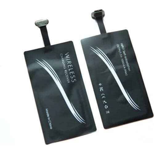 Qi Fast Wireless Charger Receiver For Charger Pad Coil For Type-C Universal For Samsung Huawei Honor Xiaomi Redmi Note 7 8 9 10