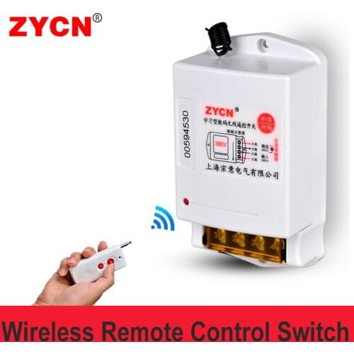 220V 380V Water Pump Wireless Industrial Remote Control Switch Intelligent High Power Household Lamp 1/3/5km Long Distance