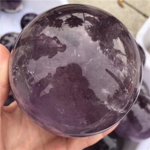 Large natural Amethyst Crystal Sphere Dark Purple polished healing crystals Amethyst crystal ball Magic Healing Meditation