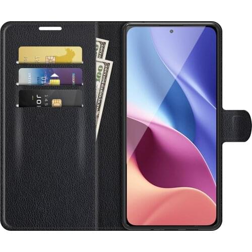 Case On The For Redmi K40 PU Shield Wallet Stand Flip Cover For Xiaomi Redmi K40 Pro Plus Poco F3 Guard Protector