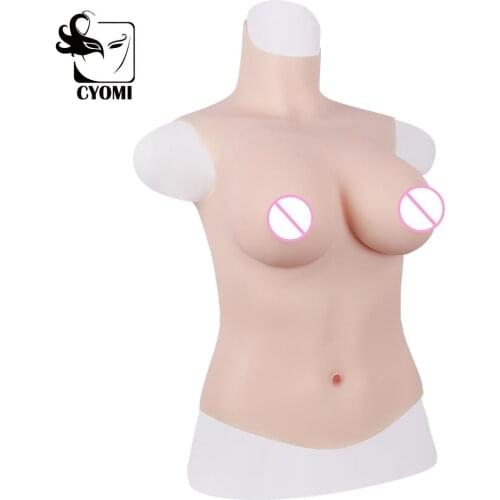 CYOMI C/D/E/G CUP Half Body Crossdresser Silicone Breasts Tavesty Fake Boobs Realistic Breast Forms for Men Drag Queen 4G