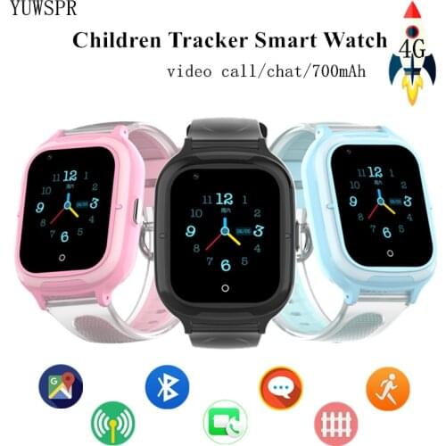 4G Kids Smart Watch GPS LBS WIFI Location Remote Monitoring Video Call Line Fashion Children Tracker Smart Wristband DF55