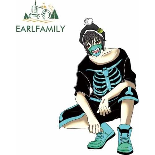 EARLFAMILY 13cm x 7.7cm For Cartoon Fine Decal Fashion Car Stickers Waterproof Vinyl Material Pull Flower For JDM SUV RV Decor