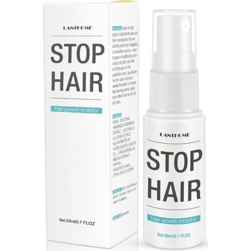 20ml Permanent Stop Hair Growth Inhibitor Pubic Hair Repair Smooth Body Hair Removal Treatment Spray Hair Remover Women