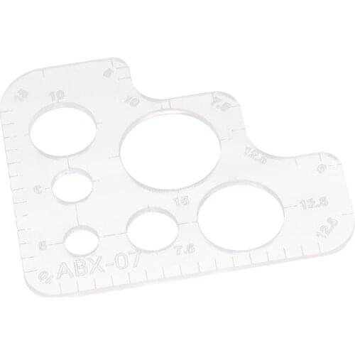 DIY Acrylic Stencil Template for Handbag Shoulder Bag Circle Corner Leather Craft Pattern