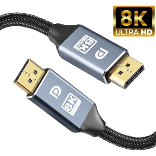 Displayport Cable 8K DP 1.4 micro mini hdmi type C to HDMI video Audio Cable adapter for Xiaomi TV Box PS4 PS5 HDTV Projectors