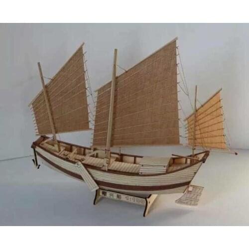 Chinese Classic sail baot Scale 1/100 ShaoXing model kits wooden puzzle toys