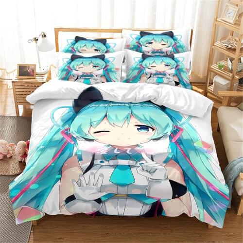 3D Anime Doll Bedding Set Queen Bedding Duvet Cover Set Bedding Set Bed Cover Cotton Queen Bedroom Bed Cover Set Bed Set Bedding