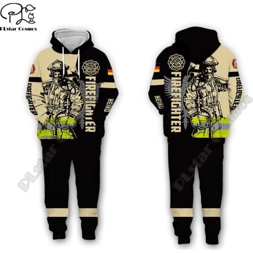 Men for women Firemen 3d all ove Printed Set hoodie sweatshirt coat Unisex streetwear Casual Tracksuit Cosplay costumes style-2