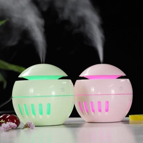 Ball Shaped 130ml Mini Mist Humidifier USB Night Light Air Humidifier Purifier Home Mist Maker Aroma Diffuser Air Fresher