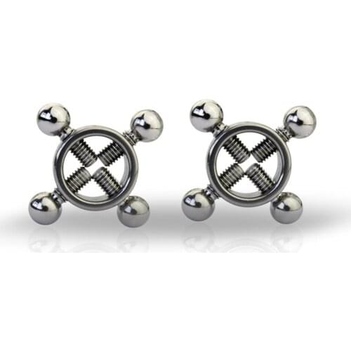 New Stainless Steel Breast Clips Nipples Clamps Papilla Stimulator Chain Bondage Restraints Flirt Sex Toys For Women Couples