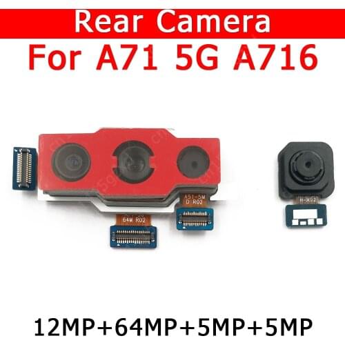 Original Rear Back Camera For Samsung Galaxy A71 5G A716 Main Camera Module Mobile Phone Accessories Replacement Spare Parts