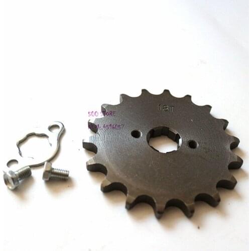 18T Front Engine Sprocket Universal Motorcycle Inner Diameter 20mm 520 small fit Pit Bike ATV Motorcycle part