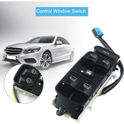 Car Window Switch for Mercedes Benz W209 CLK320 CLK500 PN A2098203410 Power Master Window Central Console Parts