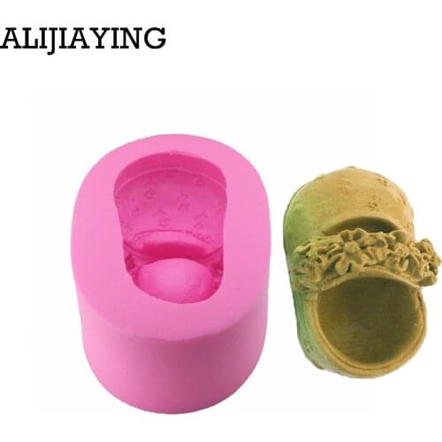 M0805 Baby Infant Shoes Silicone soap Mold Cupcake Fondant Cake Decorating Tools DIY Sugarcraft Decoration Candy Tools