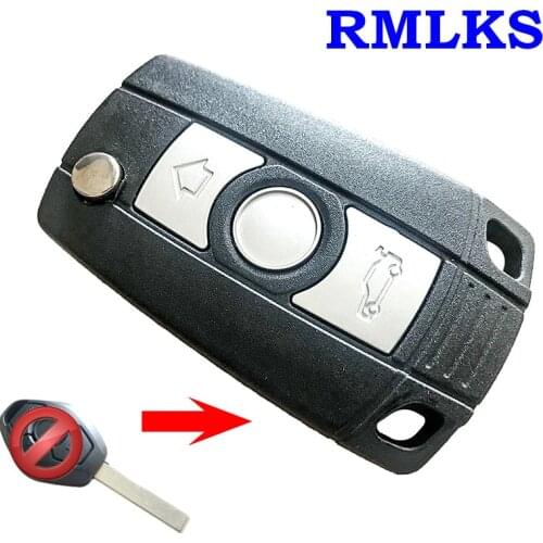 RMLKS Folding Flip Remote Key Shell Case Fob Fit For BMW E81 E46 E39 E63 E38 E83 E53 E36 E85 Remote Uncut HU58 HU92 Blade