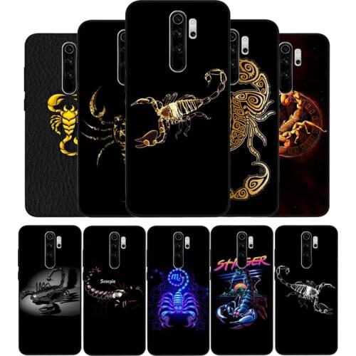 Scorpion Black TPU Silicone Soft Phone Case For Redmi 4A 4X 7A 5 Plus 6 Pro NOTE 9 7 8 5 Pro 4 6