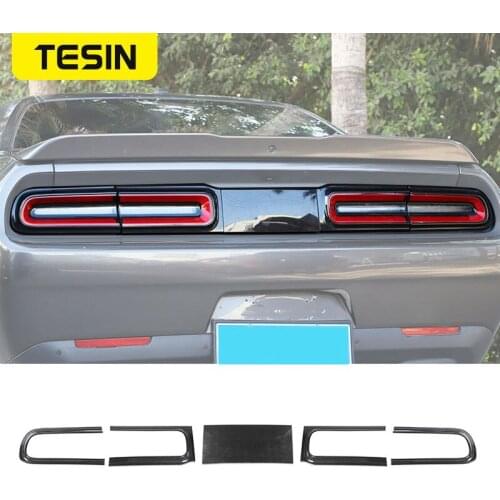 TESIN Lamp Hoods for Dodge Challenger 2015+ Car Rear Tail Light Lamp Decoration Cover Accessories for Dodge Challenger 2015