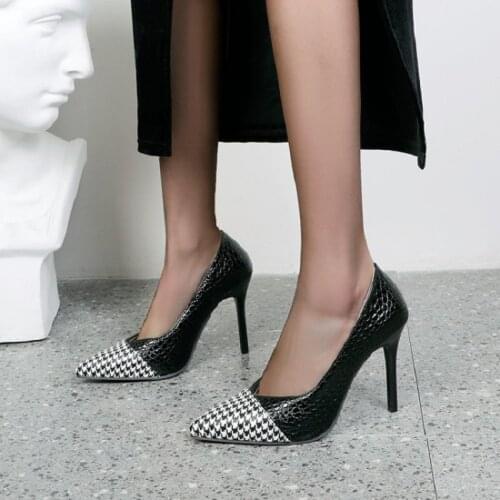 IPPEUM Zapatos Mujer High Heels Pumps Pointed Toe Slip On High Stiletto Heel Fashion Shoes Designer Sandals Женские туфли