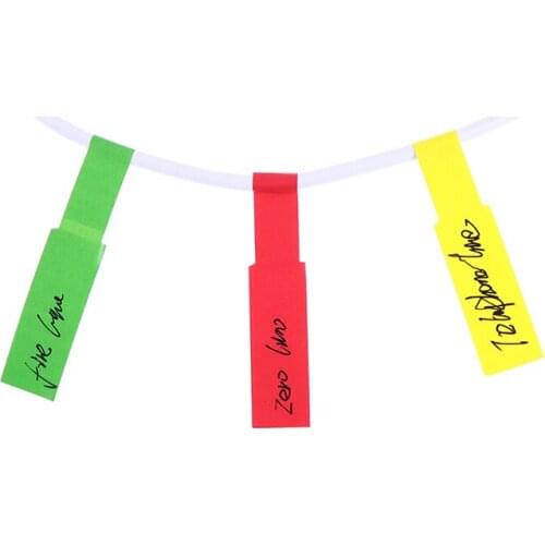 300Pcs Useful Colorful Self-adhesive Cable Labels Waterproof Identification Tags Stickers Marker Tool Fiber Wire Organizers