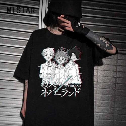 The Promised Neverland Anime T-Shirt Women Printed Norman Yakusoku No Neverland Graphic Tops Shirt Funny Manga Womens Shirt