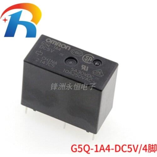 10pcs/lot 100% Original New Relay G5Q-1A 12VDC G5Q-1A-5V DC5V G5Q-1A-DC12V G5Q-1A-DC24V G5Q1A DC12V 10A 4PIN power Relay