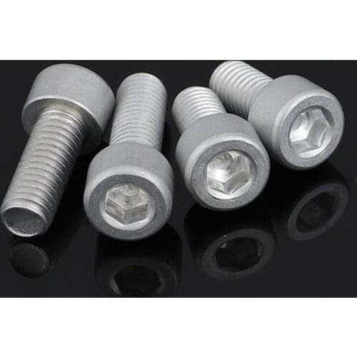 2pcs M8 6063 aluminum alloy hex socket Allen cylinder head screws hexagon socket cup bolts mechanical screw bolt 6mm-70mm length