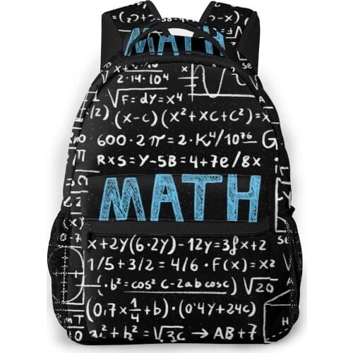 2021 Travel Backpacks Math Background Girl Backpack For Women Large Capacity School Bag For Teenage