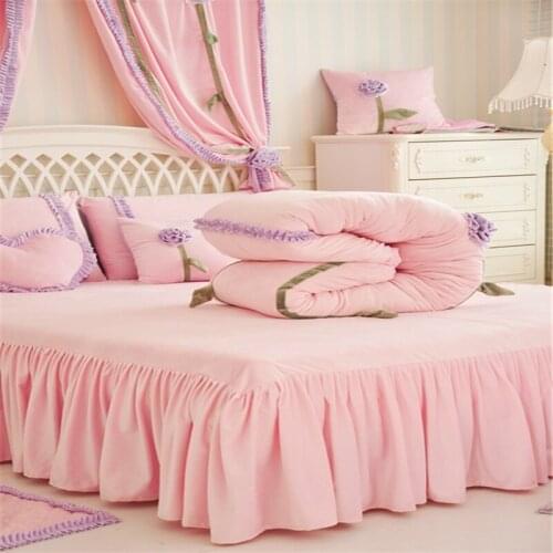 4Pcs new Thickened velvet Princess style luxury bedding sets queen king size duvet cover set bed skirt set pillowcase bedclothes