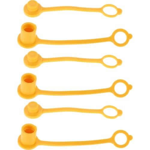 6pcs Soft Rubber Propane/Natural LP Gas 3/8" Quick Disconnect Connect Dust Cap For Grill