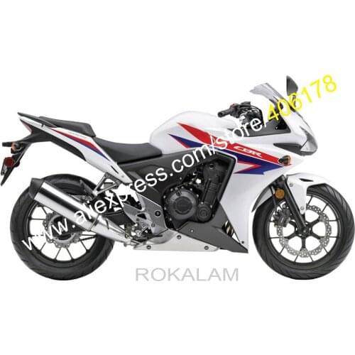 For Honda Motorcycle CBR500R 2013/2014 CBR 500R 13/14 ABS Cowling CBR500 White Spare Fairings (Injection molding)