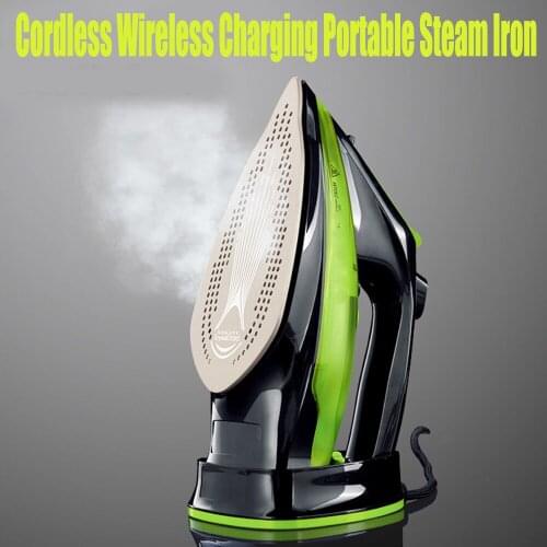 Cordless Wireless Charging Portable Steam Iron 5 Speed Adjust Clothes Ironing Steamer Portable Ceramic Soleplate EU/US/AUPlug